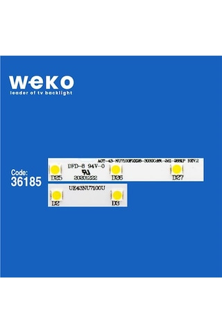 Samsung Uyumlu Ue43ru7100u 43'' İnç 2 Adet Tv Led Bar Tvnizin İçindeki Led Barla Aynısı Olduğunu Görmeden Almayınız. Led Bar Ürünlerinde Paket Açıldığında İade Kabul Edilmemektedir.