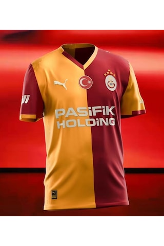 Gsstore Galatasaray S.k. Parçalı Forma 25/26 İç Saha Forması Parçalı Erkek Forma Sarı - Kırmızı