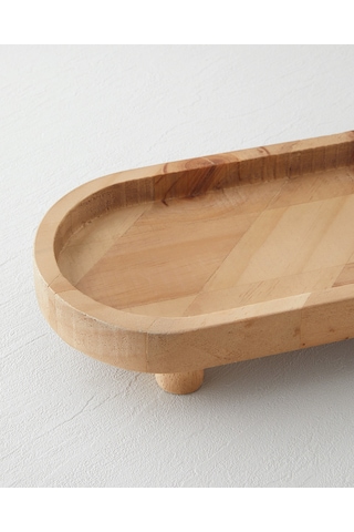 English Home Lema Dekoratif Tepsi 42,8x14,8x5,5 Cm Kahverengi