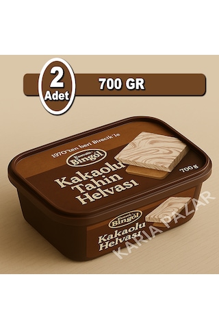 Bingöl Kakaolu Tahin Helvası 700 G X 2 Avantajlı Paket