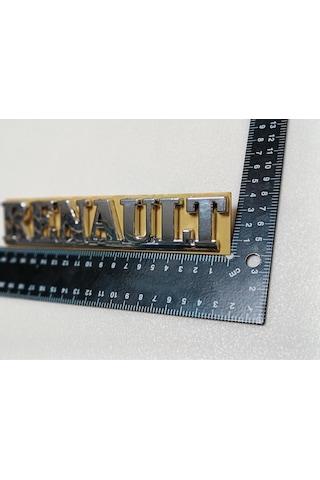 Renault Clio 2 1998 2012 Uyumlu 175mm Renault Krom Bagaj Yazısı Tırnaklı Ve Bantlı