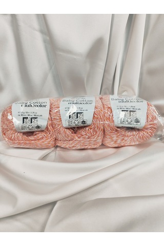 Baby Cotton Multicolor El Örgü İpi 3 Adet - 5205