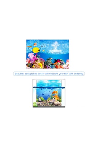 Youmex Akvaryum Arka Planı 3d立体 Filmi - Model A, 60x102 Cm Boyutunda Dekoratif Duvar Kağıdı