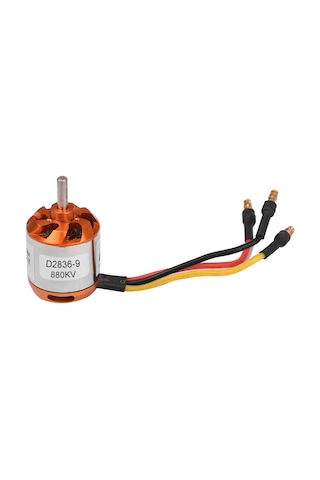 Kosona D2836-9 880kv Bakır Rengi Sabit Kanat Uçak Modelleri İçin Brushless Motor