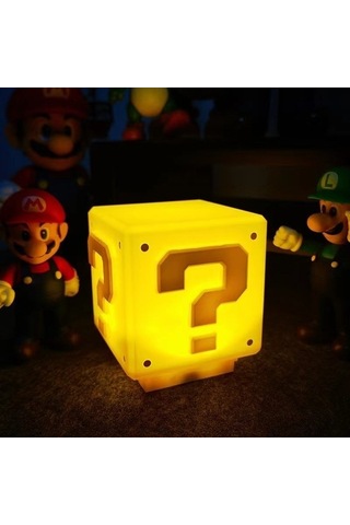 Linze Mario Led Ses Kontrolü Gece Lambası Sarı