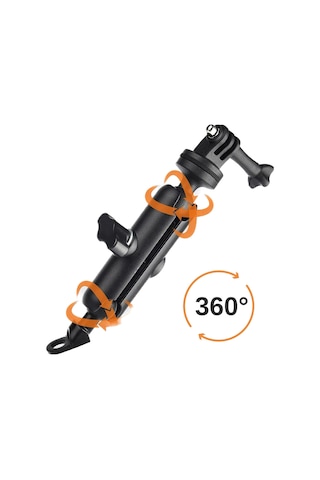 Fimtech Motosiklet Aynaya Monte Ayarlanabilir Aksiyon Kamera Tutucu Aparat