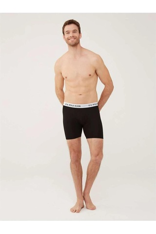 U.s. Polo Assn. 80453 Erkek Siyah Tekli Uzun Paçalı Boxer Siyah