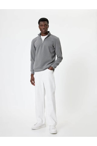 Koton Erkek Sweatshirt Antrasit 5wam70041mk 25ky59000123 Y5903 Antrasit