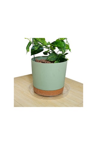 Monyee 4'lü 30 Cm Yuvarlak Şeffaf Plastik Bitki Tepsisi - İç/ön Dış Kullanım, Su Ve Toprak Toplama, Zemini Koruma, Kaliteli Malzeme