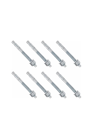Klipsli Dübel M10x150 Mm 8 Adet Set Güçlü Tutuş Beton Tuğla Uyumlu Dayanıklı Çelik Vida