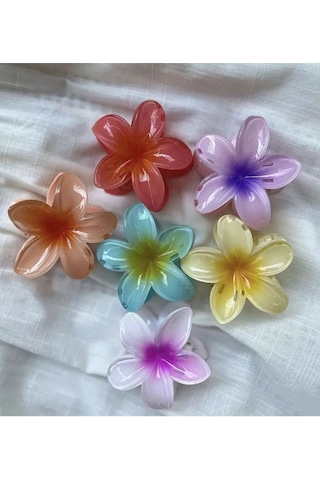 6 Adet Lotus Toka Renkli Kırılmaz Çok Renkli