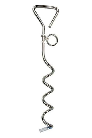 Nunbell Köpekler  İçin Bahçe Bağlama Kazığı Galvanize 40 Cm