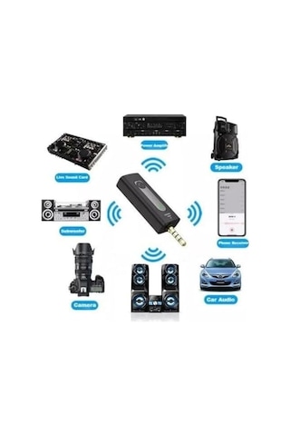 K35-2 Wireless Kablosuz Mikrofon Jaklı Ergonomik Tak Çalıştır Jak Audio Android Telefon Araç Uyumlu Çiftli Yaka Mikrofonu
