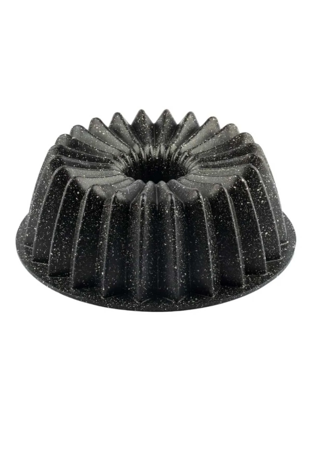 Granit Kaplama Siyah Derin Ve Geniş Kek Kalıbı 26x9 Cm Yanmaz, Yapışmaz Yüzey
