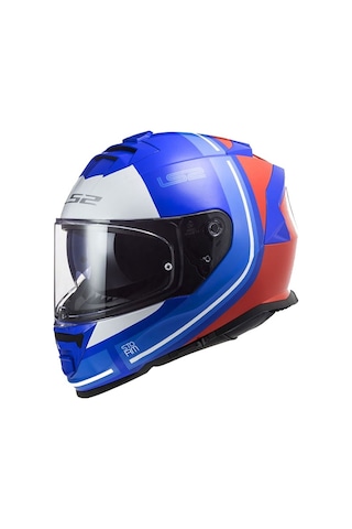 Ls2 Storm 2 Slant Kask Mavi - Kırmızı