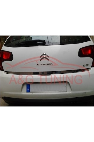 Cıtroen C3 Krom Bagaj Alt Çıta Formlu 2010-2015 Paslanmaz Çelik
