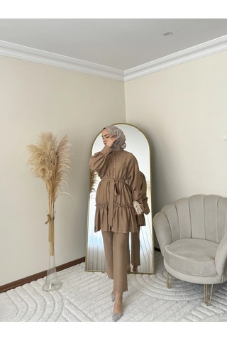 Ptkm002 Büzgülü Fırfırlı Takım Taş