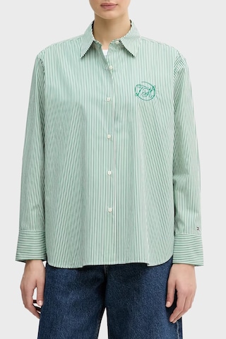 Tommy Hilfiger Bayan Gömlek Ww0ww48190 0cd Yeşil Yeşil