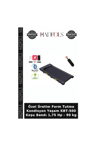Özel Üretim Form Tutma Kondisyon Yaşam Kbt-500 Koşu Bandı 1,75 Hp - 90 Kg
