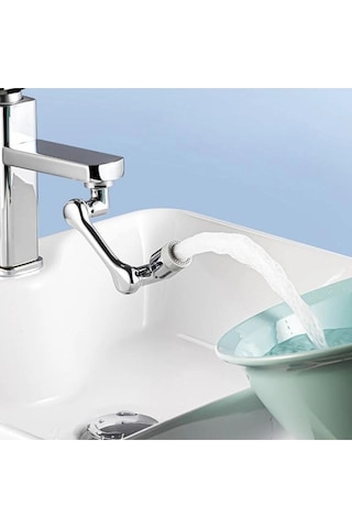 Su Tasarruflu 1080 Dönerli Batarya Musluk Çeşme Başlığı Tasarruflu Hareketli Musluk Ucu Başlığı