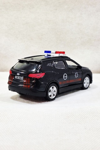 Işıklı Ve Sesli Polis Araba Metal Çek Bırak Polis Oyuncak Araba Model Polis Aracı 1:36 12cm Çok Renkli