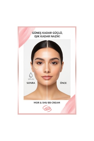 Bb Krem Spf 50+ Mor & Shu Bej