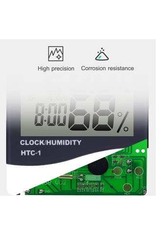 Dofolink Ev İçin Dijital Sıcaklık Ve Nem Ölçer Htc-1 - Duvar Veya Tepe Montajlı, Maksimum-minimum Belleği, Pil Dahil Değil