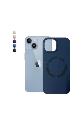 Apple Uyumlu iPhone 13 Pro Max Kılıf Magsafe Özellikli Lansman Silikon Kapak