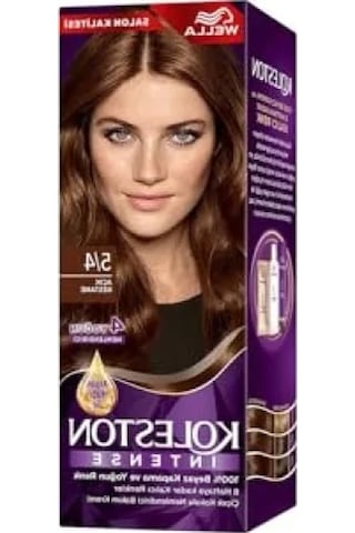 5/4 Açık Kestane Saç Boyası, %100 Beyaz Kapama İle Salon Kalitesi 0.20 L