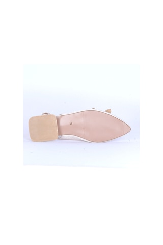 Moda Ayakkabı 171 Kadın 5cm Topuklu Ayakkabı Krem