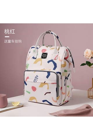 Novahub Moveevo Yaoyao Şeftali Kırmızı Yükseltilmiş & Kalın Bebek Çantası Kırmızı