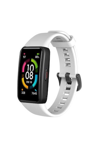 Huawei Band 6 Uyumlu Krd-47 Uyumlu Ardx Kordon-beyaz