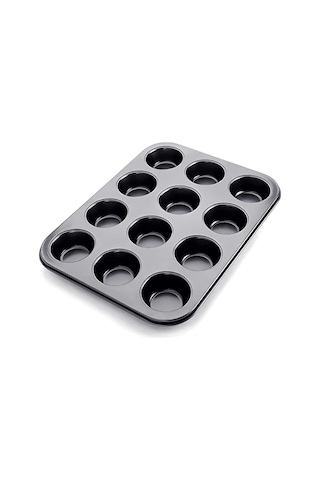 Cupcake Muffin Kalıbı 12'Li Kek Yanmaz Kurabiye Kalıbı Fırın Çör