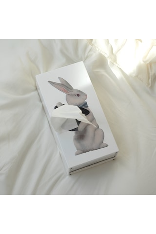 Spextrum Tissue Up Tale Wonder Rabbit Peçetelik Beyaz
