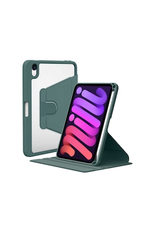 Apple Uyumlu iPad Mini 2021 6.nesil Kılıf Zore Nayn Dönebilen Standlı Kılıf Kapaklı Kılıf