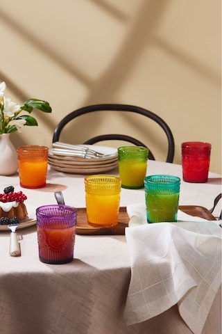 Karaca Colorato 6'lı Su Bardağı Seti Renkli