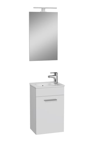 Vitra Mia 75022 Banyo Dolabı Seti Kapaklı 40 Cm Parlak Beyaz Çok Renkli