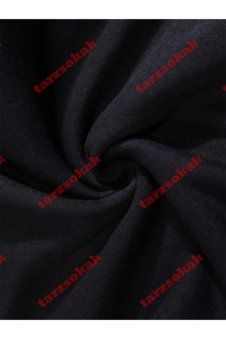 Tarzsokak Busan Güney Kore Mektup Desen Erkekler Büyük Boy Hoodie Rahat Hoody Sonbahar Moda Streetwear Siyah