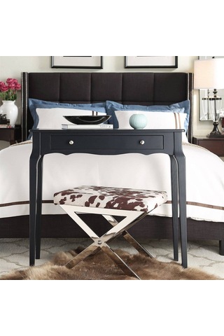 Wooding 100 Cm Çekmeceli Masif Siyah Lake Bonamy Dresuar Siyah