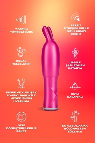 Durex 2'si 1 Arada Vibratör Ve Uyarıcı Başlık