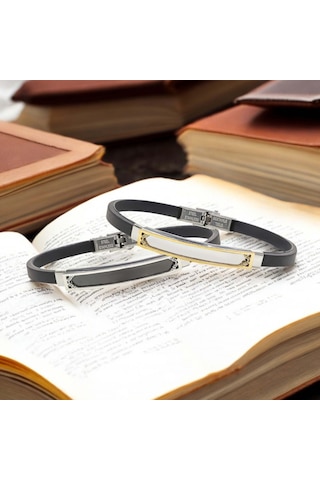 Fm İsim Yazılabilir Kişiselleştirilebilir Çelik Bileklik 3183scb024 Siyah