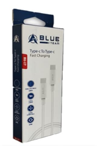 Blue Team Type-c To Type-c 23w Hızlı Data Kablo Beyaz