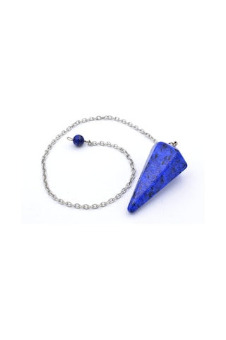 Hakiki Lapis Lazuli Taşi Pandül Sarkaç 001 Çok Renkli