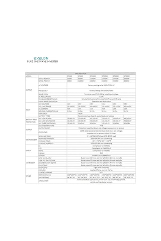 Exelon Tam Sinüs 2000w 12v İnverter