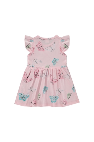 Civil Baby Kelebek Empirme 6-18 Ay Elbise - Pembe