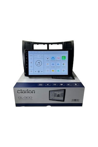 Toyota Yaris 2005-2009 Clarion 4-64 Tam Profesyonel Oem Multimedia 9"