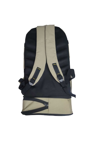 60 Litre Bej Krem Körüklü Dağcı Seyahat Kamp Outdoor Sırt Çantası Bej