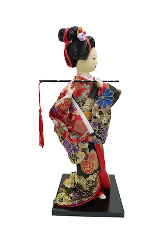 Japon Kimonolu Geyşa Bebek Kabuki Biblo 30 Cm No.19 Anime