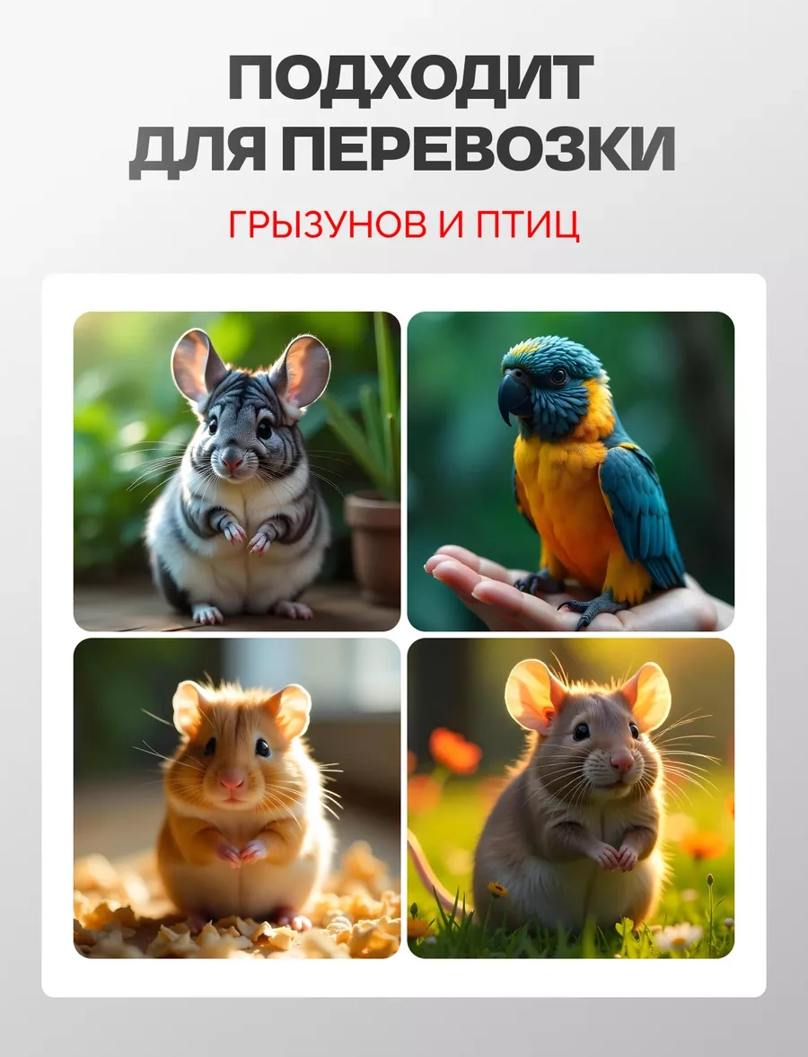 Loorı Kemirgenler Ve Kuşlar İçin Taşıyıcı Mini 25x21x16 165460967