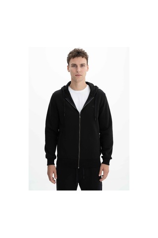 AR-MA Arma Erkek Regular Fit 3 İplik Şardonlu Tam Fermuar Kapüşonlu Cepli Sweatshirt 001